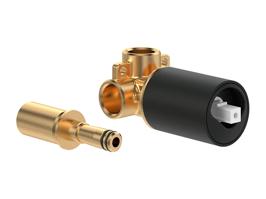 Corps encastré universel VILLEROY ET BOCH Loop & Friends pour robinetterie monocommande montage mural Noir mat