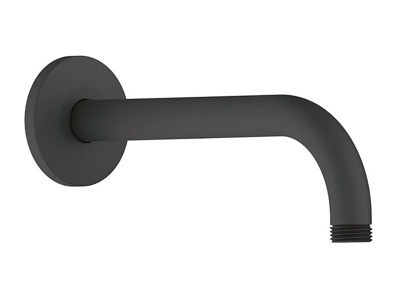 Bras de douche mural DURAVIT Universal 21 cm noir mat