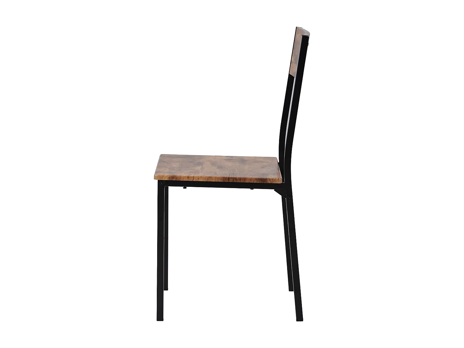 Ensemble de salle à manger 108x65x75 cm avec 4 chaises - marron vintage