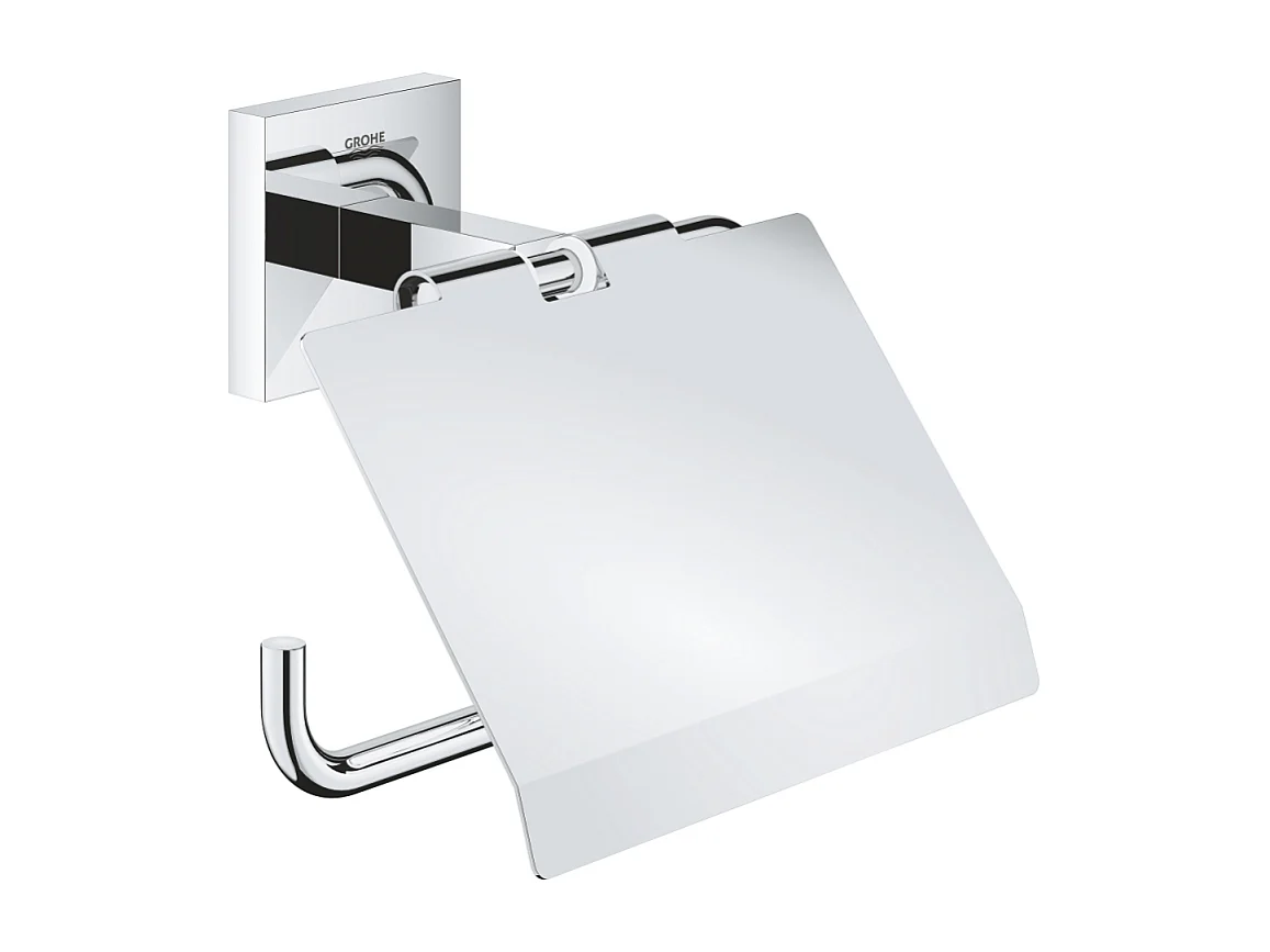 Dérouleur de papier avec couvercle GROHE Start Cube chromé
