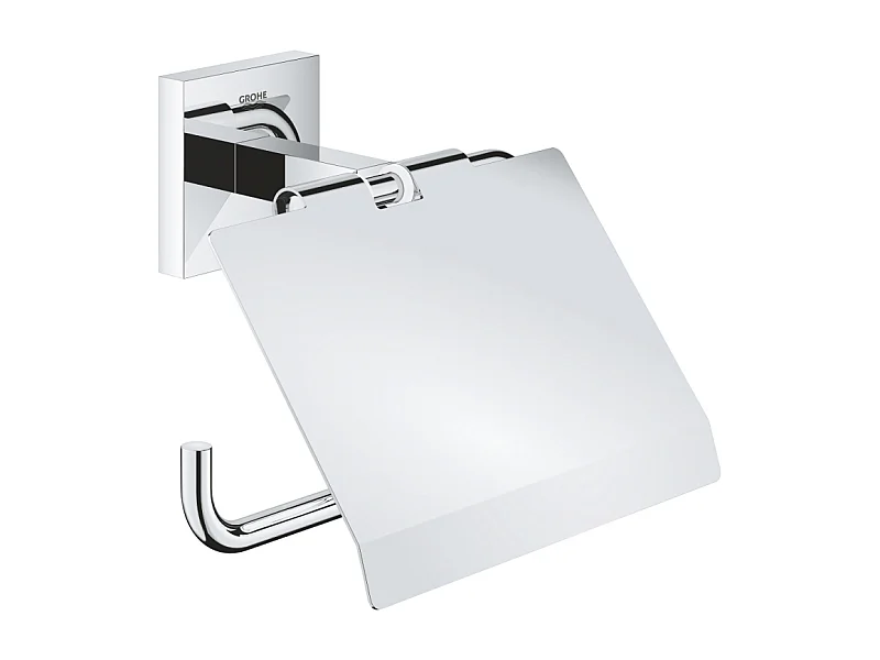 Dérouleur de papier avec couvercle GROHE Start Cube chromé