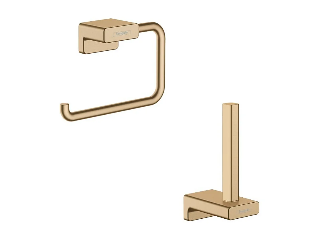 Porte-papier WC HANSGROHE AddStoris + Réserve porte-papier bronze brossé