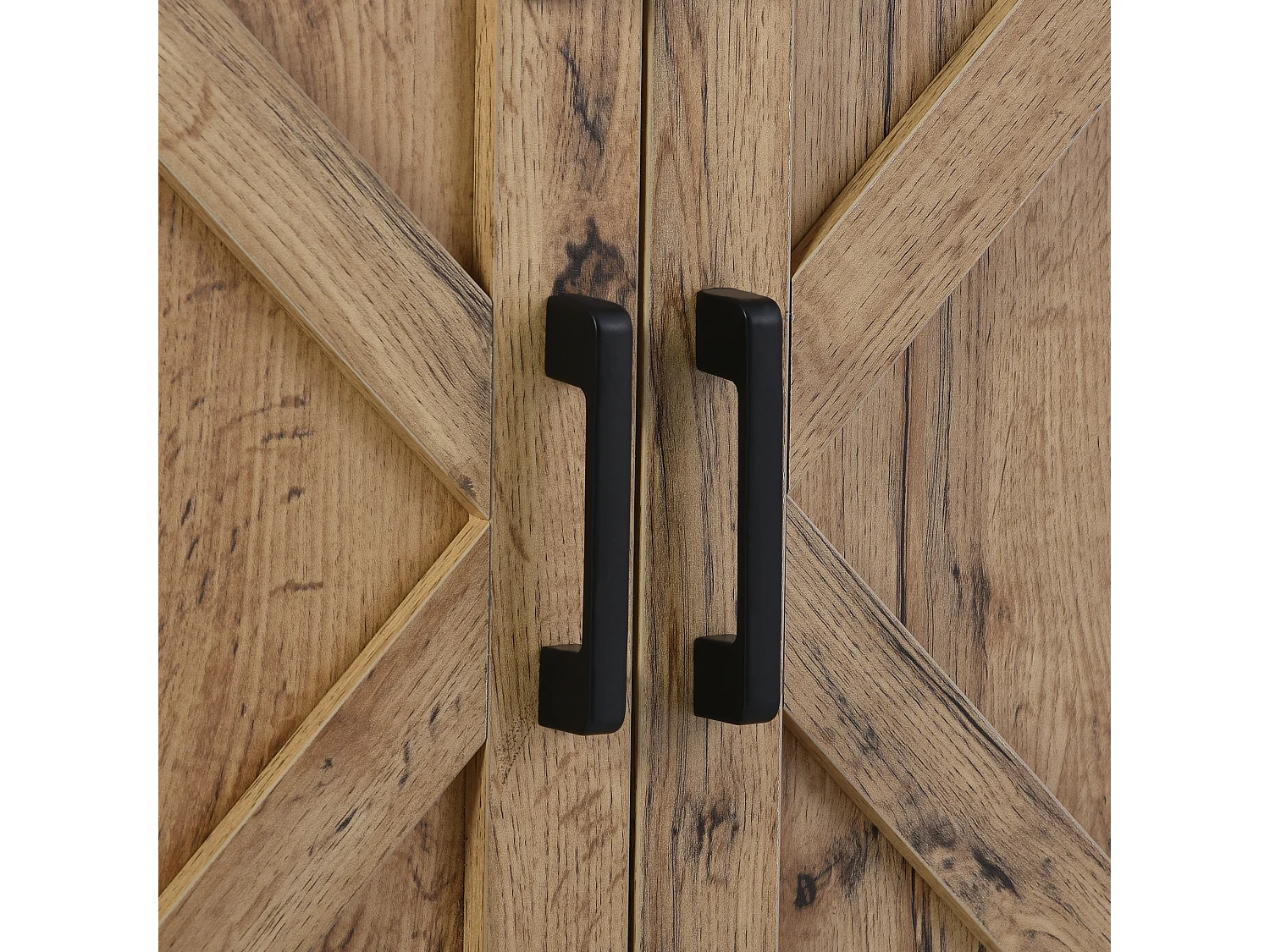 Meuble TV 150x40x60 cm buffet avec 2 portes coulissantes - Marron Vintage