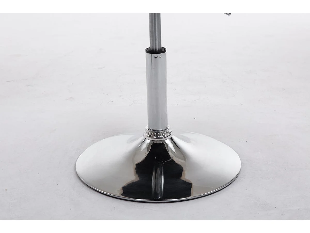 Eetkamerstoelen - Kunstleer & Metaal in chroomoptiek - grijs - Peking V2