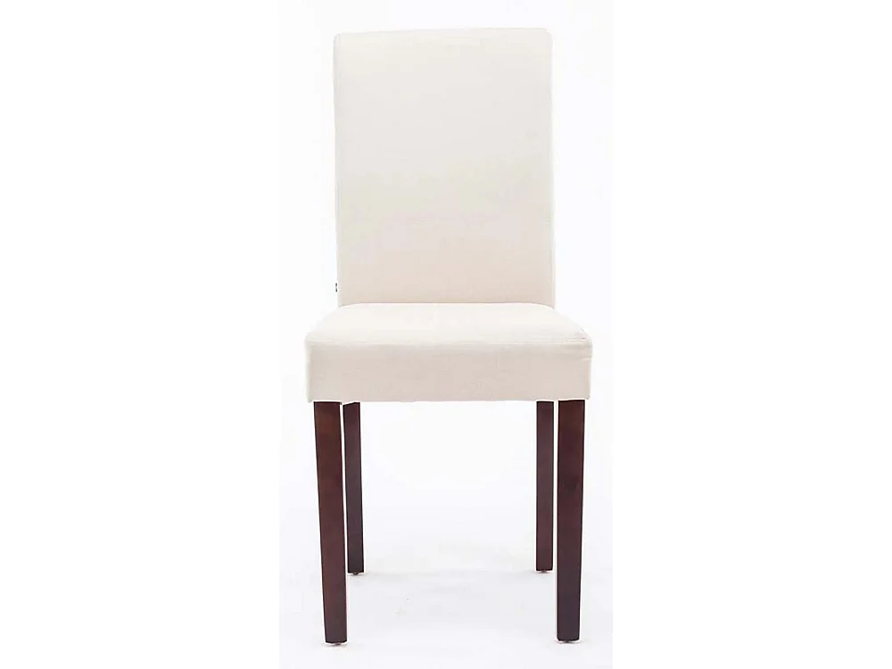 Set van 4  Eetkamerstoelen - Stof & cappuccino - creme - Ina