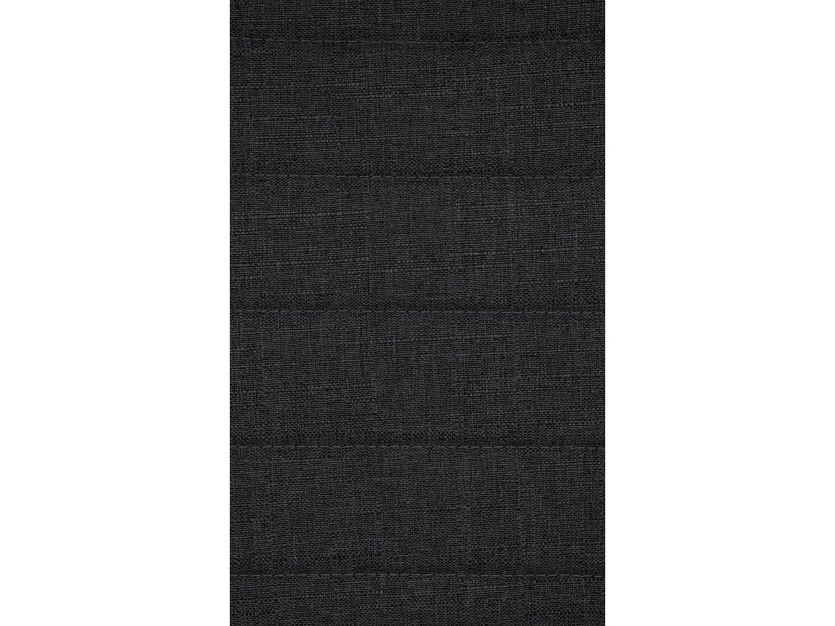 Lot de 2  chaise salle à manger - Tissu - Noir - Elvas