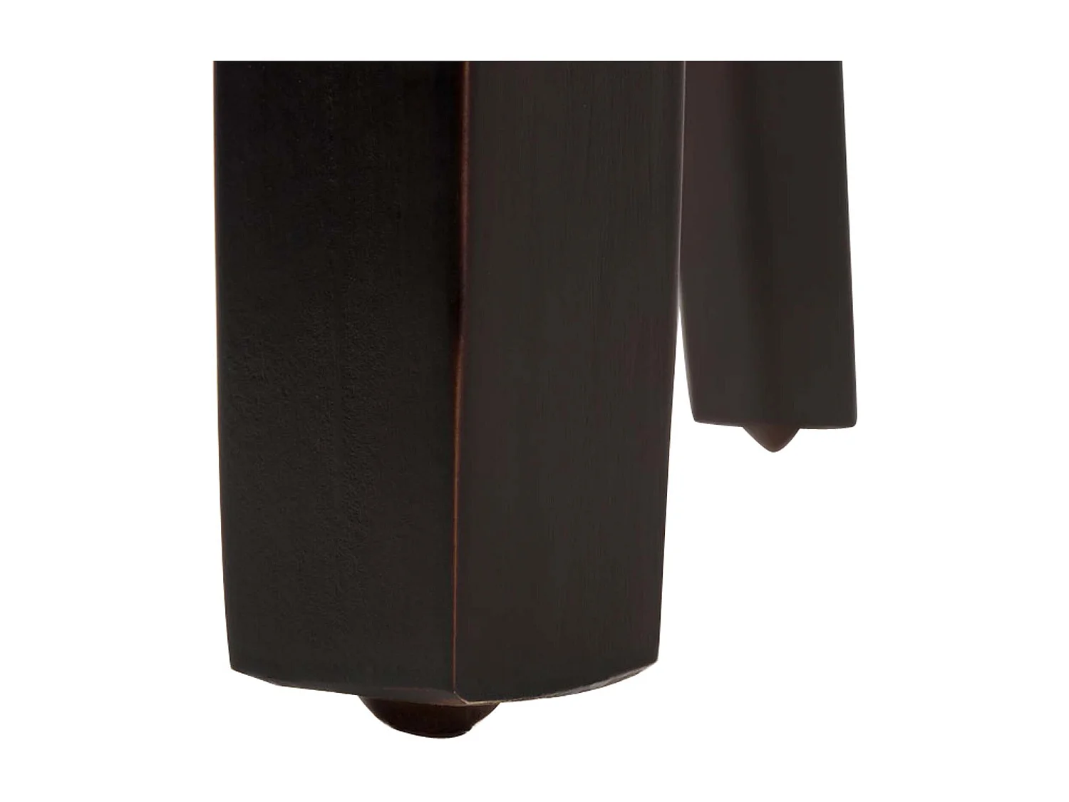 Lot de 6  chaise salle à manger - Similicuir & Marron foncé - Noir - Ina