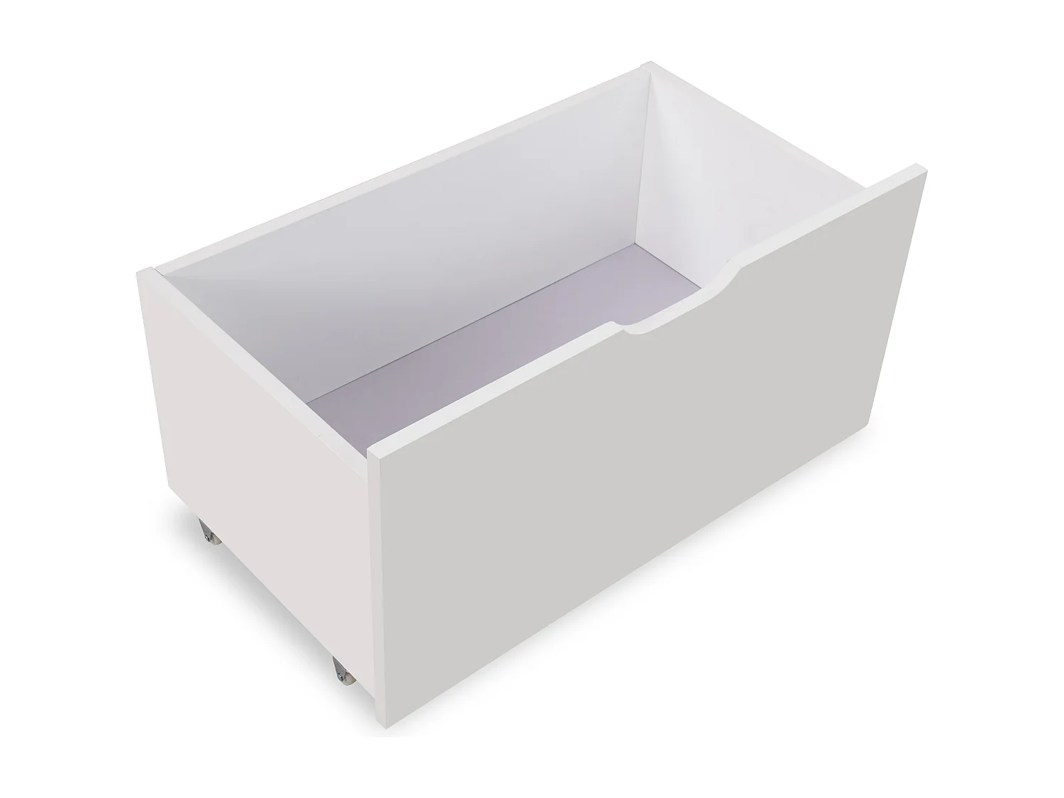 Lit bébé 90x190 cm lit simple avec protection antichute et 2 tiroirs- en bois - blanc - sans matelas