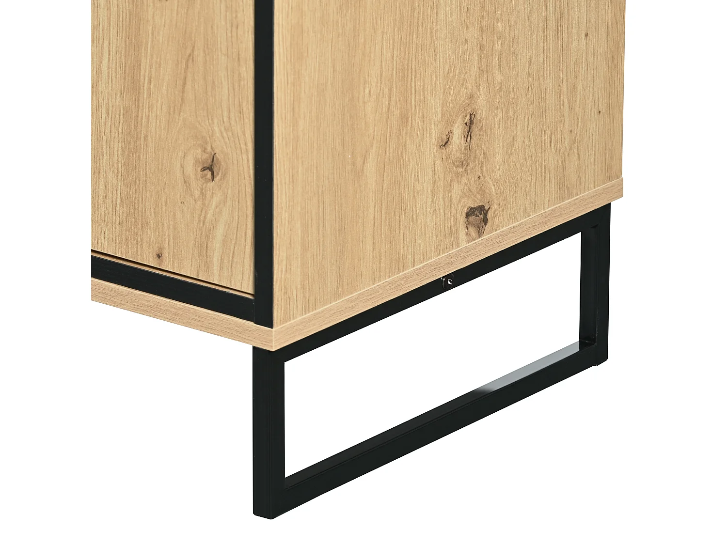 Buffet en bois de salon avec 3 tiroirs et 2 portes - 160x40x85 cm