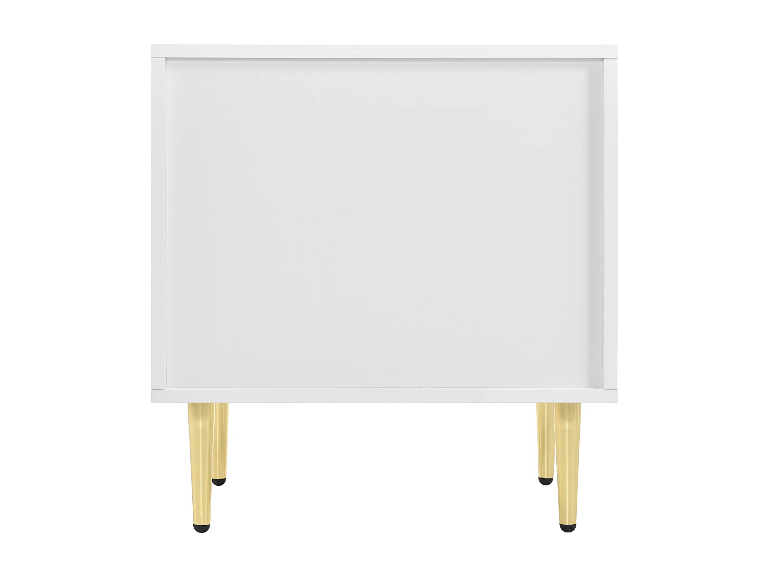 Buffet blanc à Motif floral, Table de chevet avec 2 tiroirs -  50x40x54 cm x2