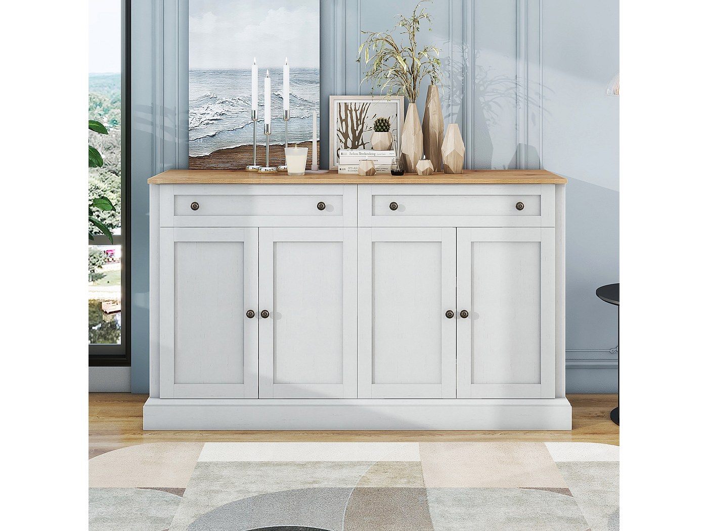 Home affaire Dressoir Ambres Commode in echt houtlook, Afmetingen BxH