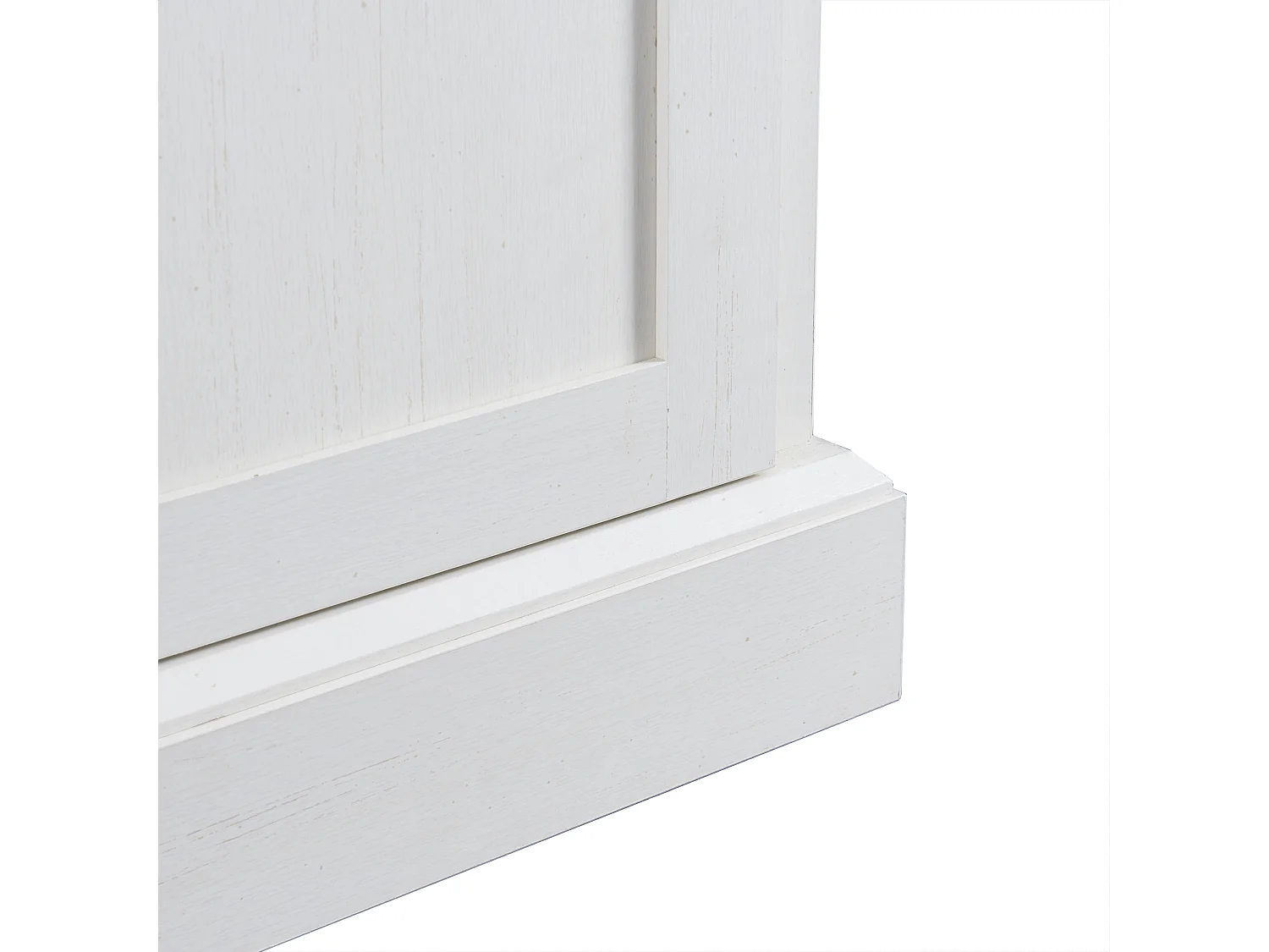 Buffet blanc avec 4 portes et 2 tiroirs - 150x40x86 cm