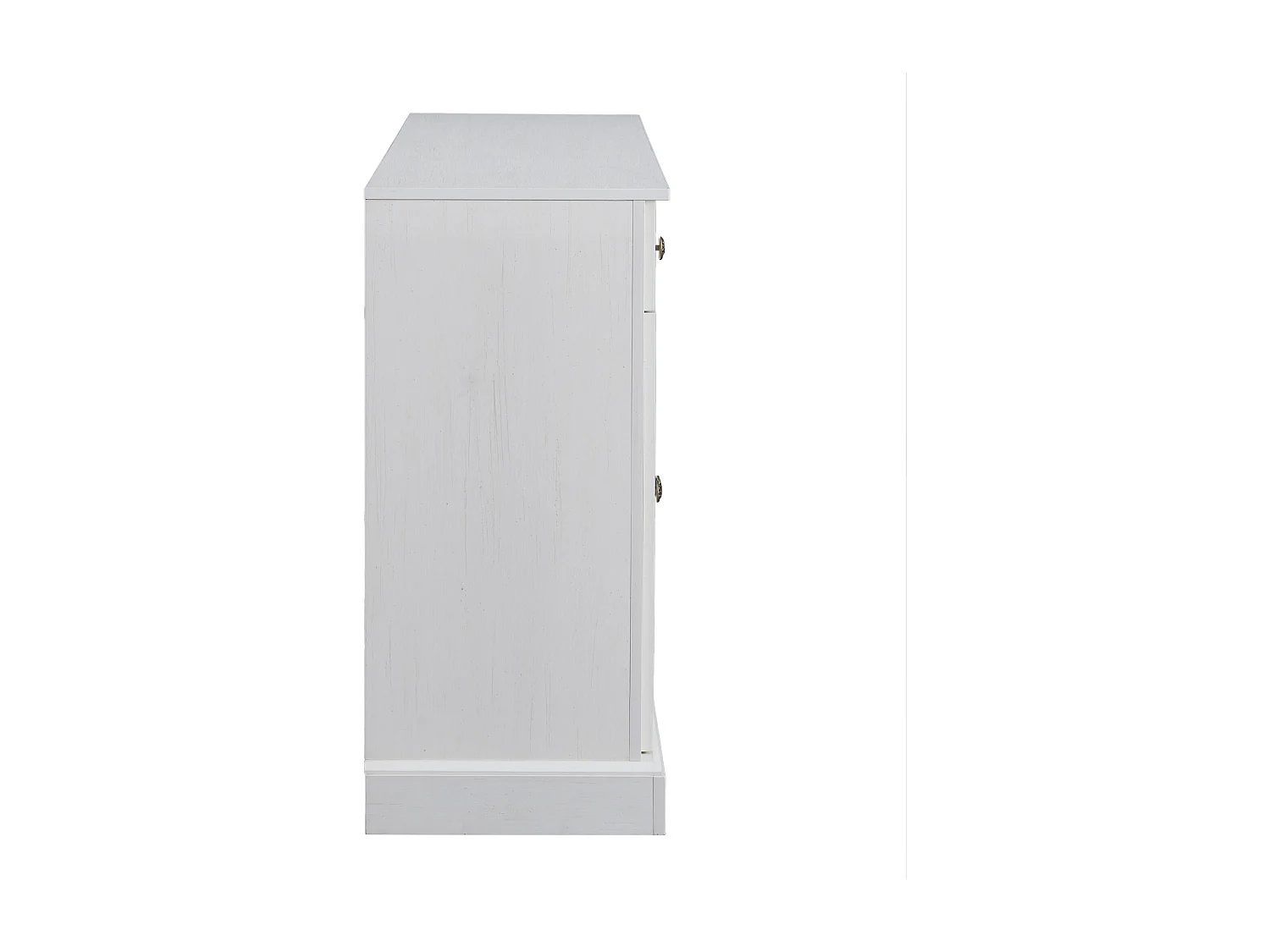 Buffet blanc avec 4 portes et 2 tiroirs - 150x40x86 cm