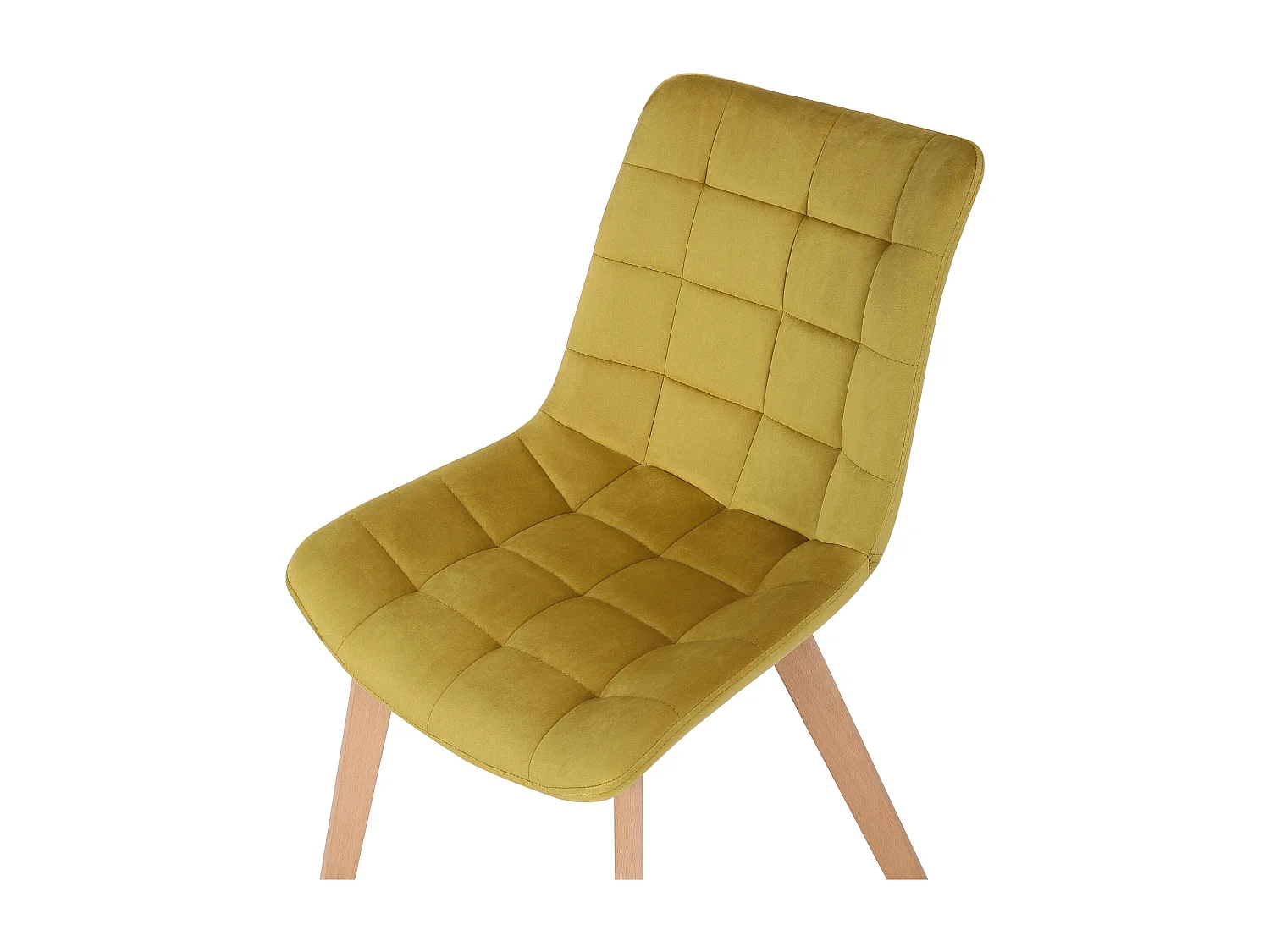 chaise salle à manger - Velours & Nature - Jaune - Passaic