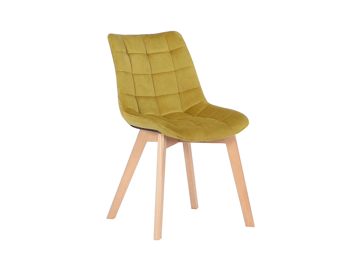 chaise salle à manger - Velours & Nature - Jaune - Passaic