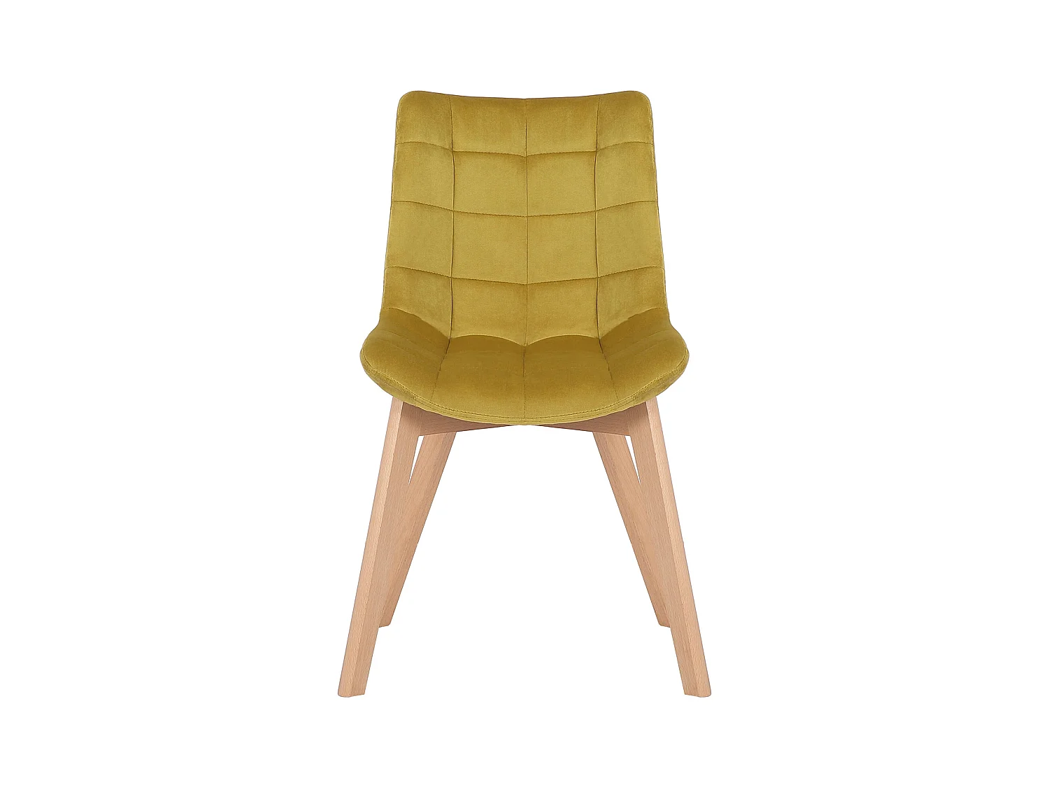 chaise salle à manger - Velours & Nature - Jaune - Passaic