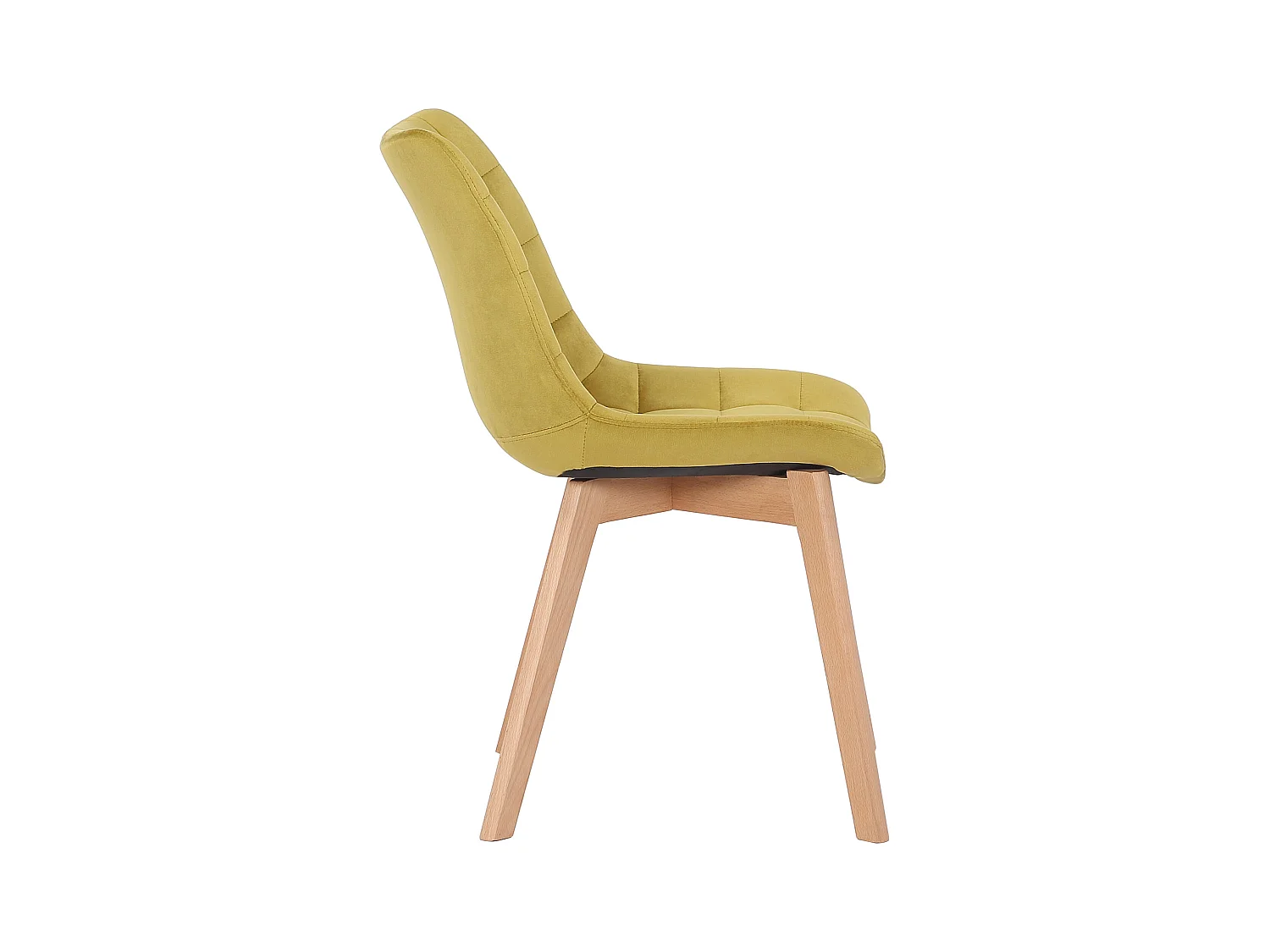 chaise salle à manger - Velours & Nature - Jaune - Passaic