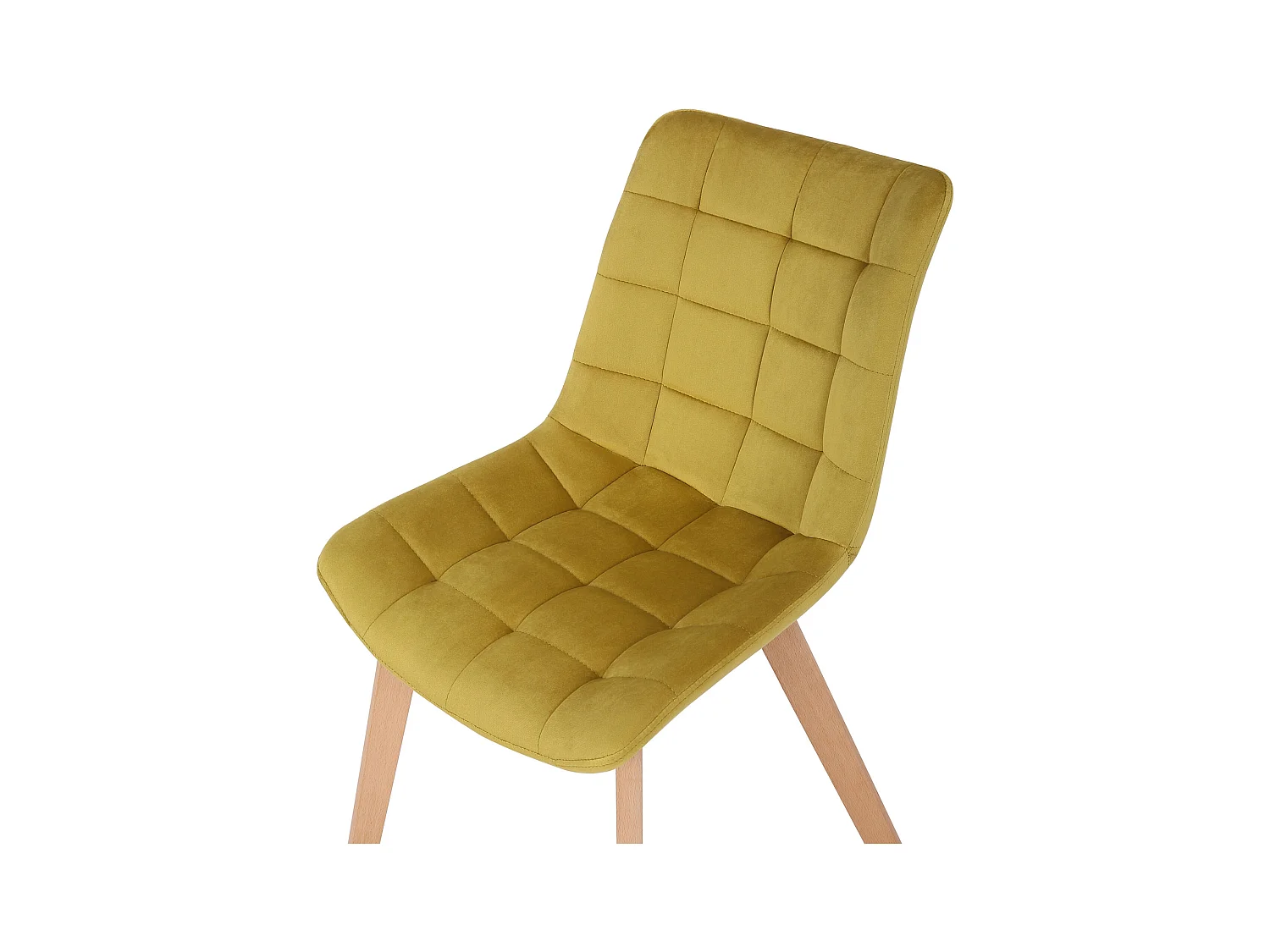 chaise salle à manger - Velours & Nature - Jaune - Passaic