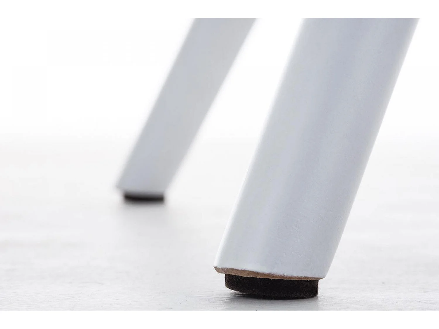 chaise salle à manger - Tissu & Blanc - Bleu - Pegleg