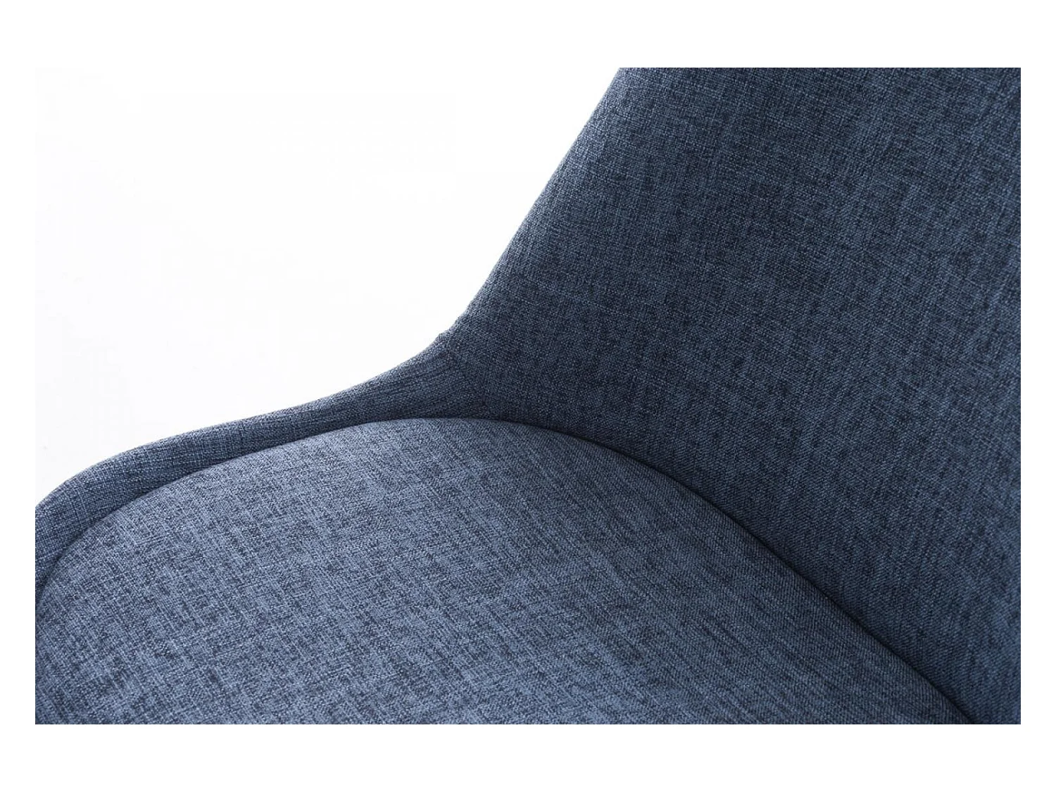 Esszimmerstuhl - Stoff & weiß - blau - Pegleg