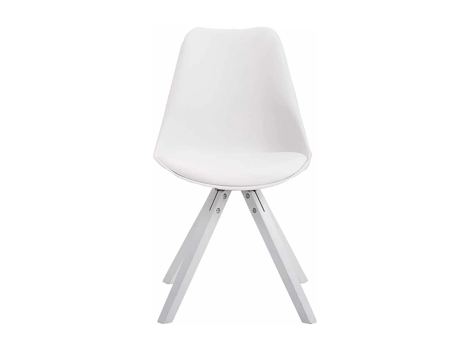 chaise salle à manger - Similicuir & Blanc - Blanc - Toulouse