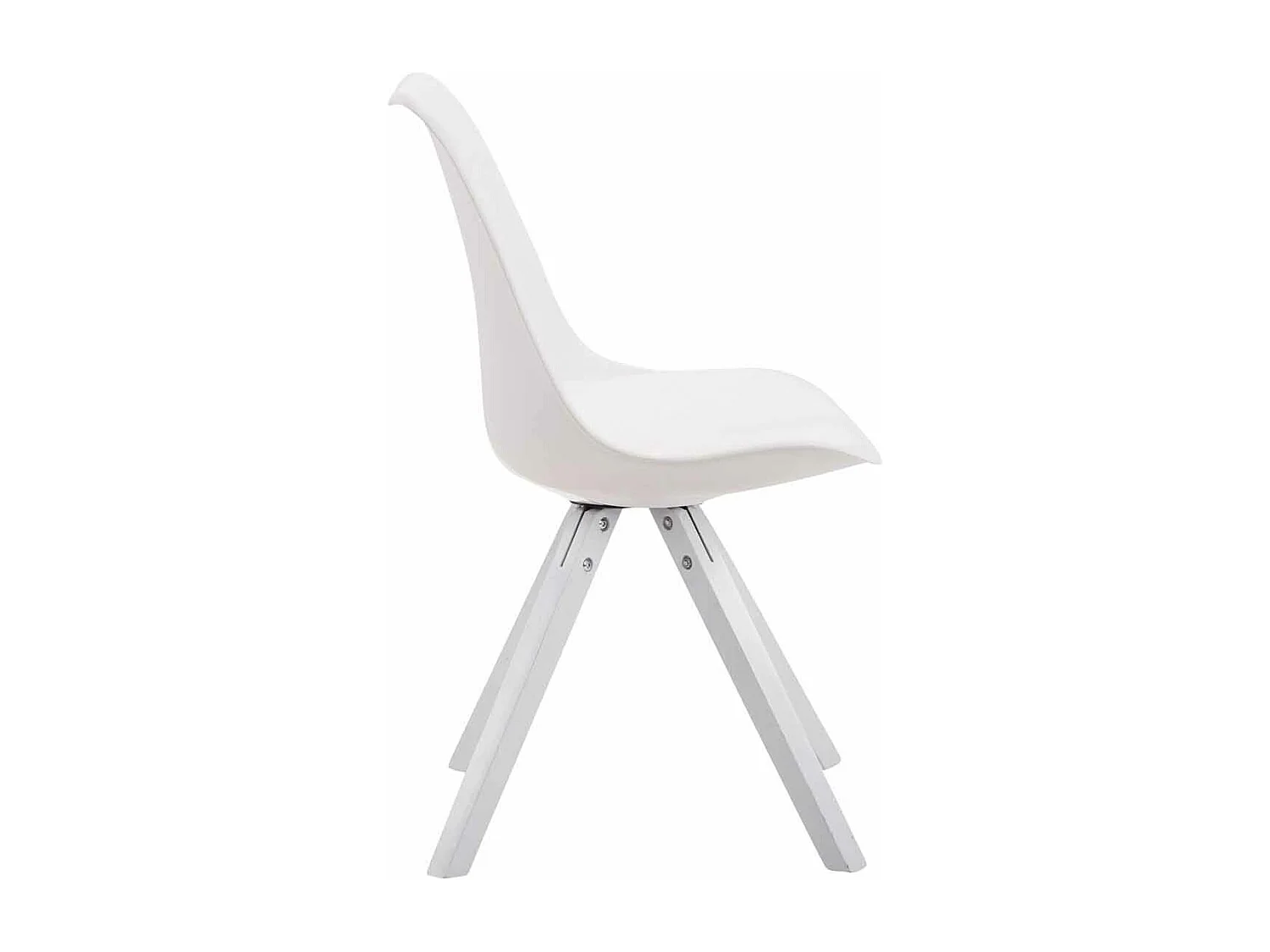 chaise salle à manger - Similicuir & Blanc - Blanc - Toulouse