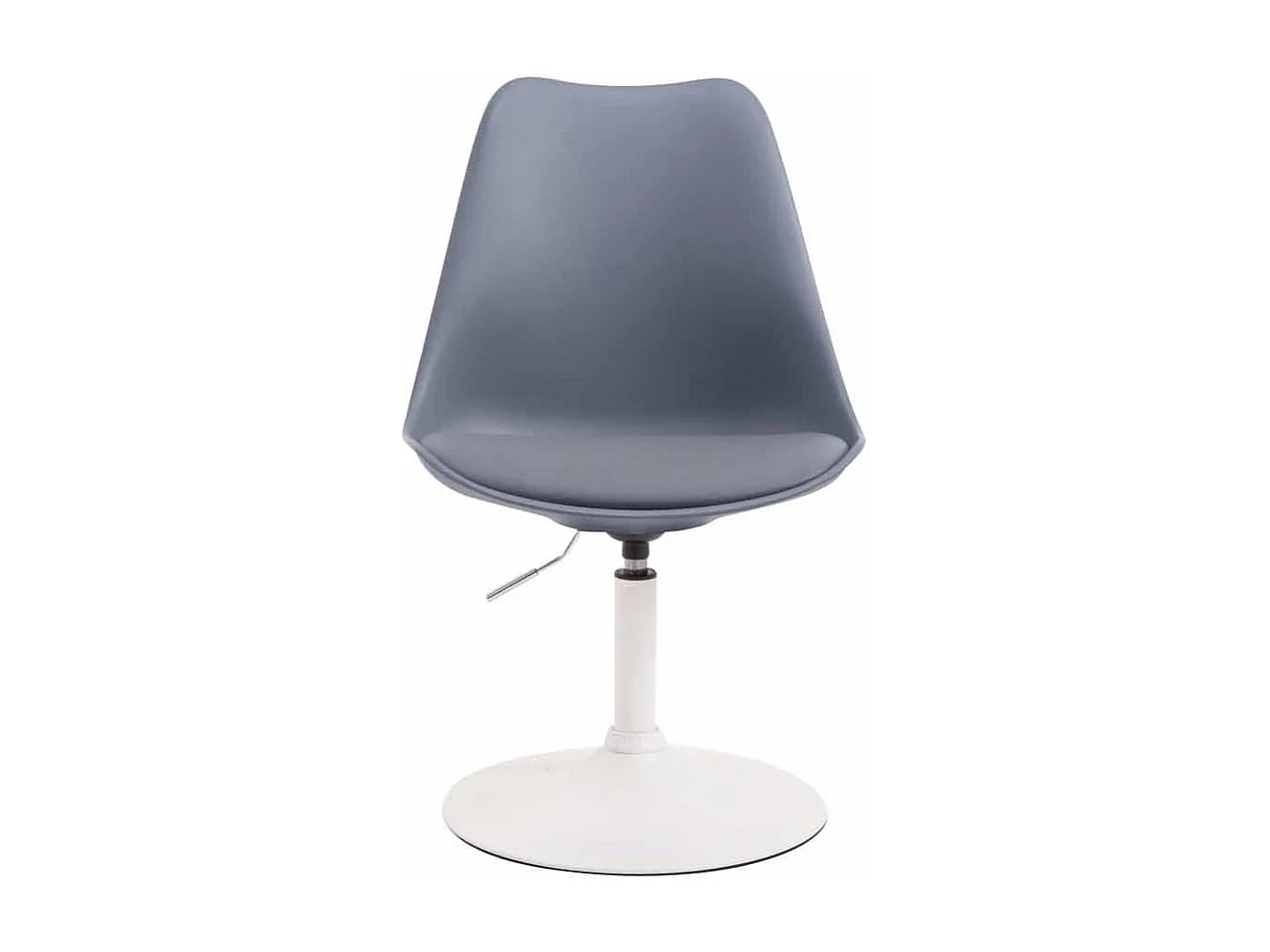 chaise salle à manger - Plastique & Blanc - Gris - Maverick