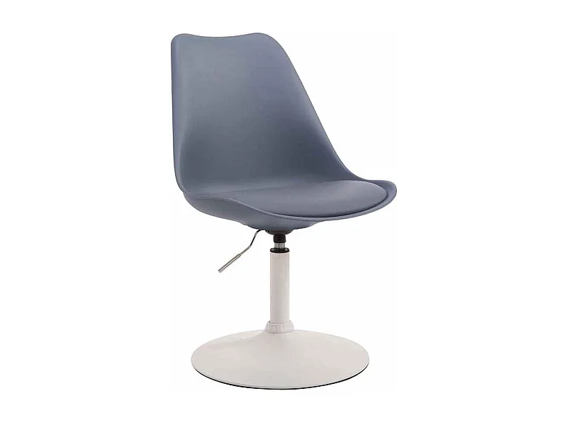 chaise salle à manger - Plastique & Blanc - Gris - Maverick