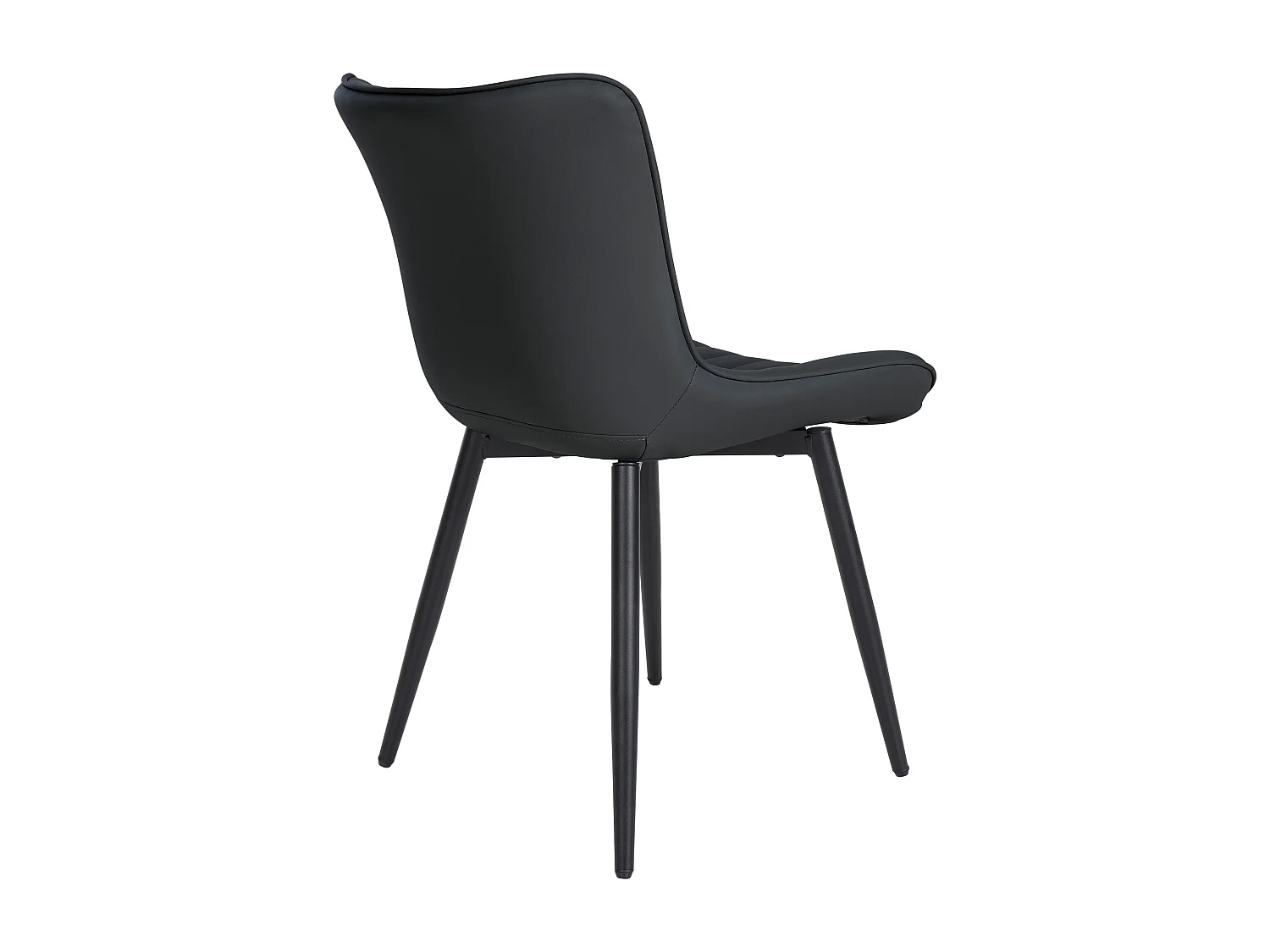 chaise salle à manger - Similicuir - Noir - Largo