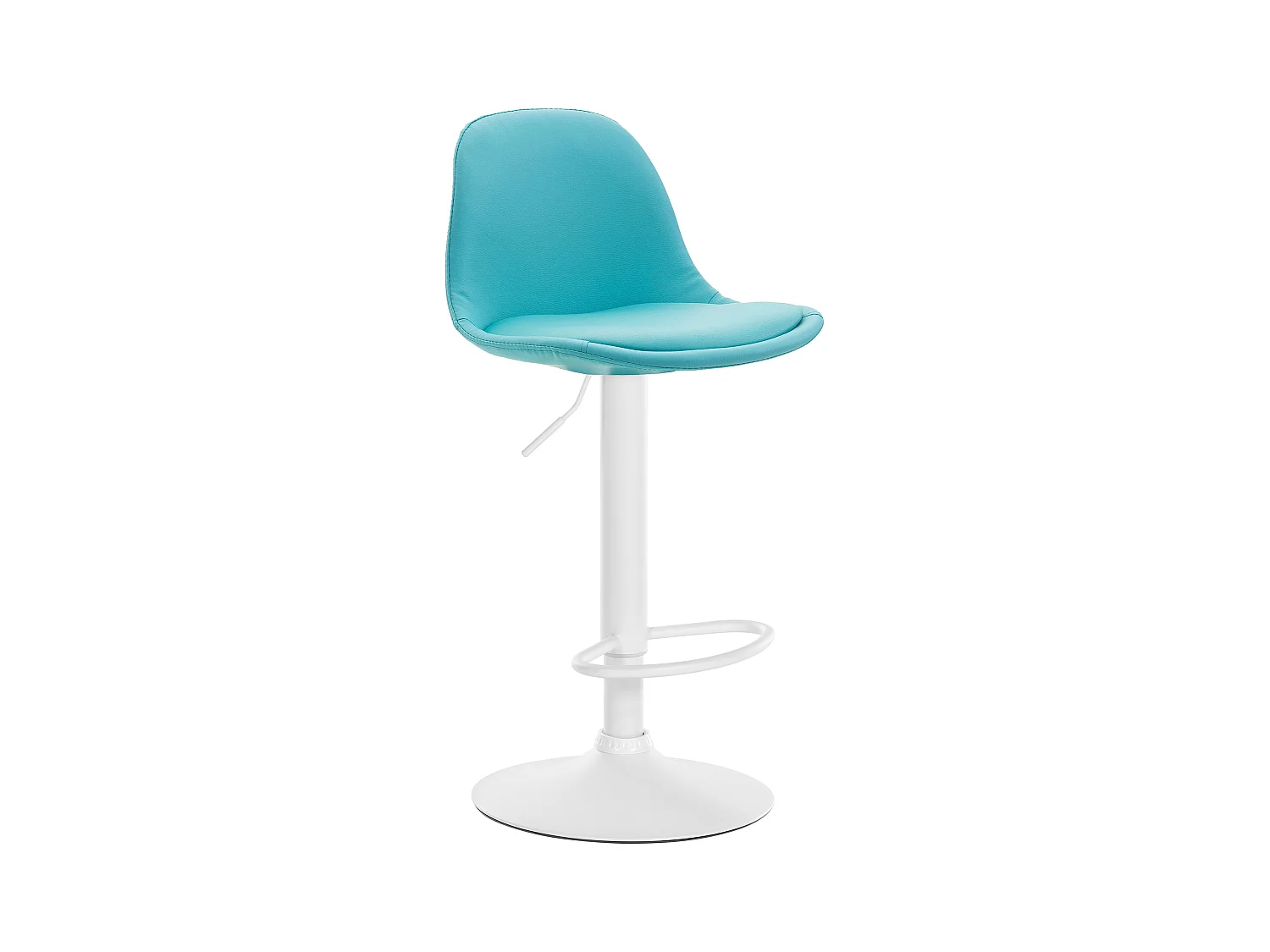 Tabouret de bar - Similicuir & Métal - Bleu - Kiel