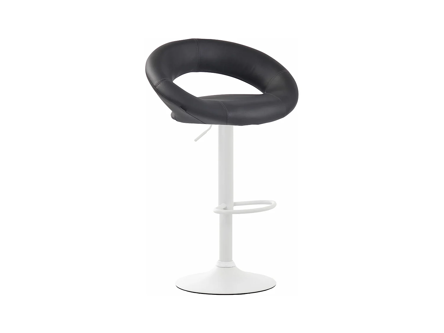 Tabouret de bar - Similicuir & Métal - Gris - Olinda