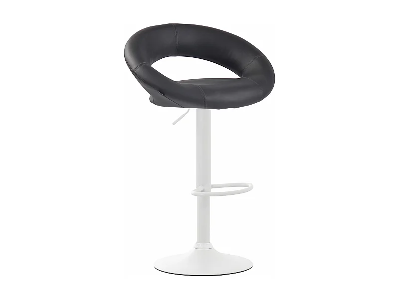 Tabouret de bar - Similicuir & Métal - Gris - Olinda