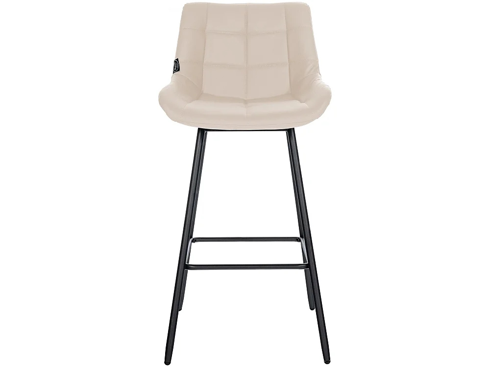 Tabouret de bar - Similicuir - Crème - Weston