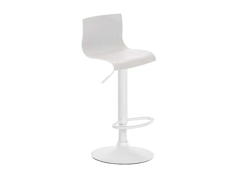 Tabouret de bar - Plastique - Blanc - Hoover