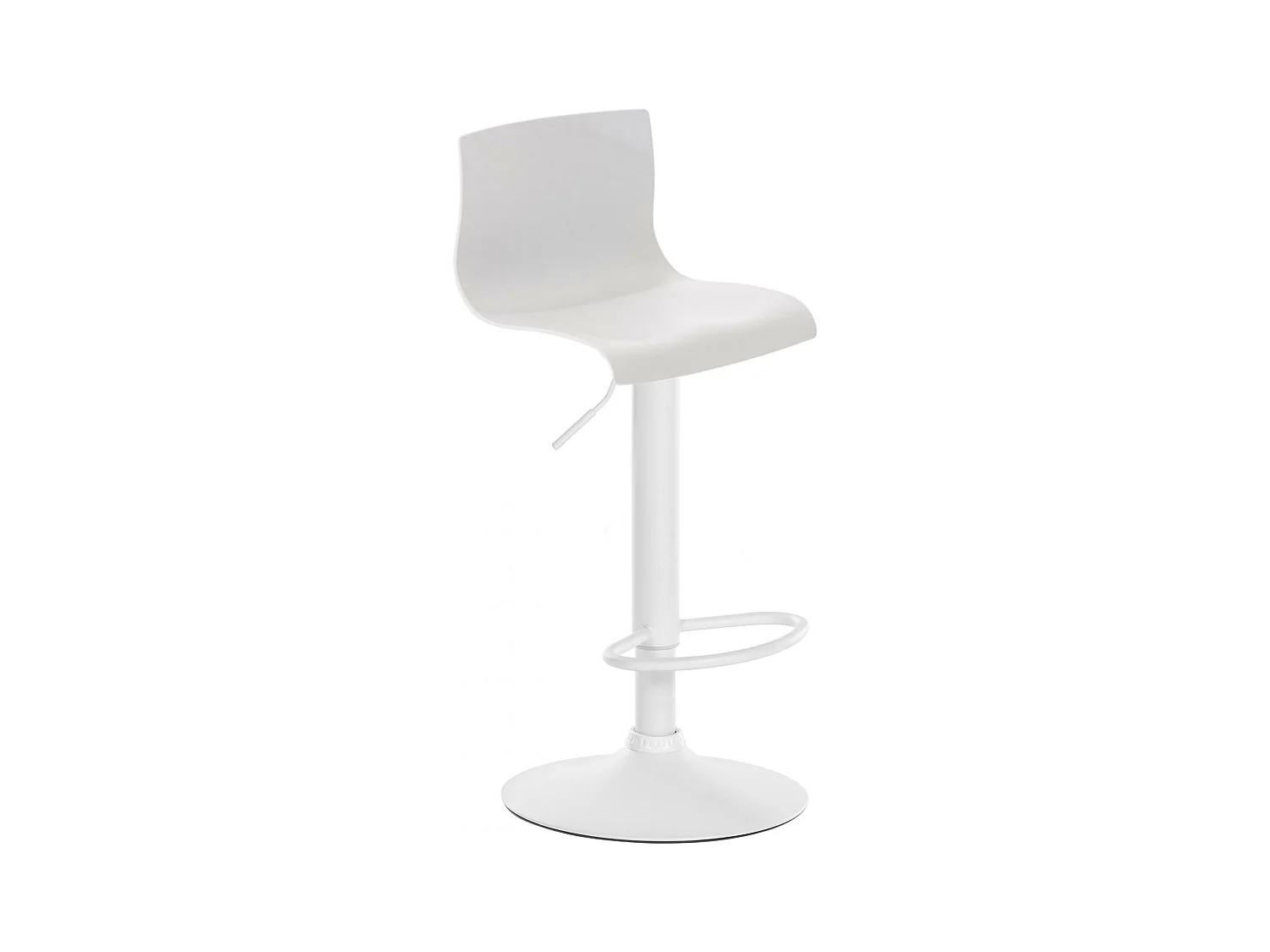 Tabouret de bar - Plastique - Blanc - Hoover