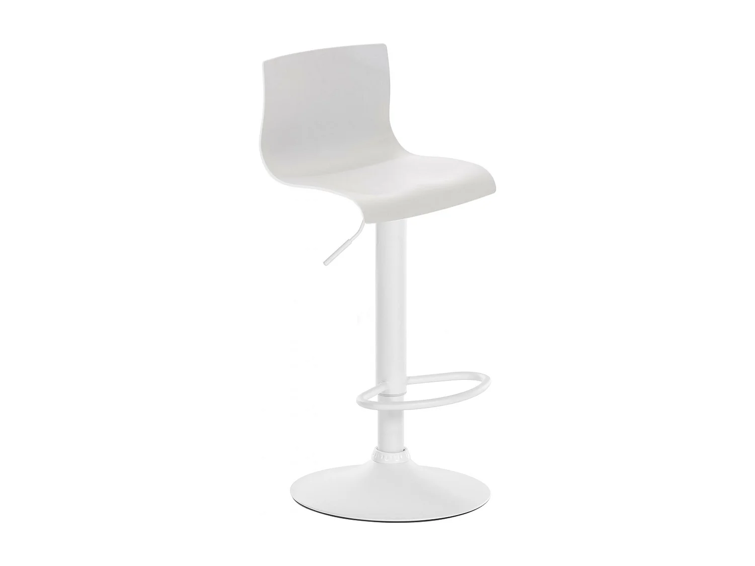 Tabouret de bar - Plastique - Blanc - Hoover