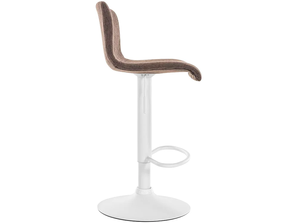 Tabouret de bar - Tissu - Marron - Hoover