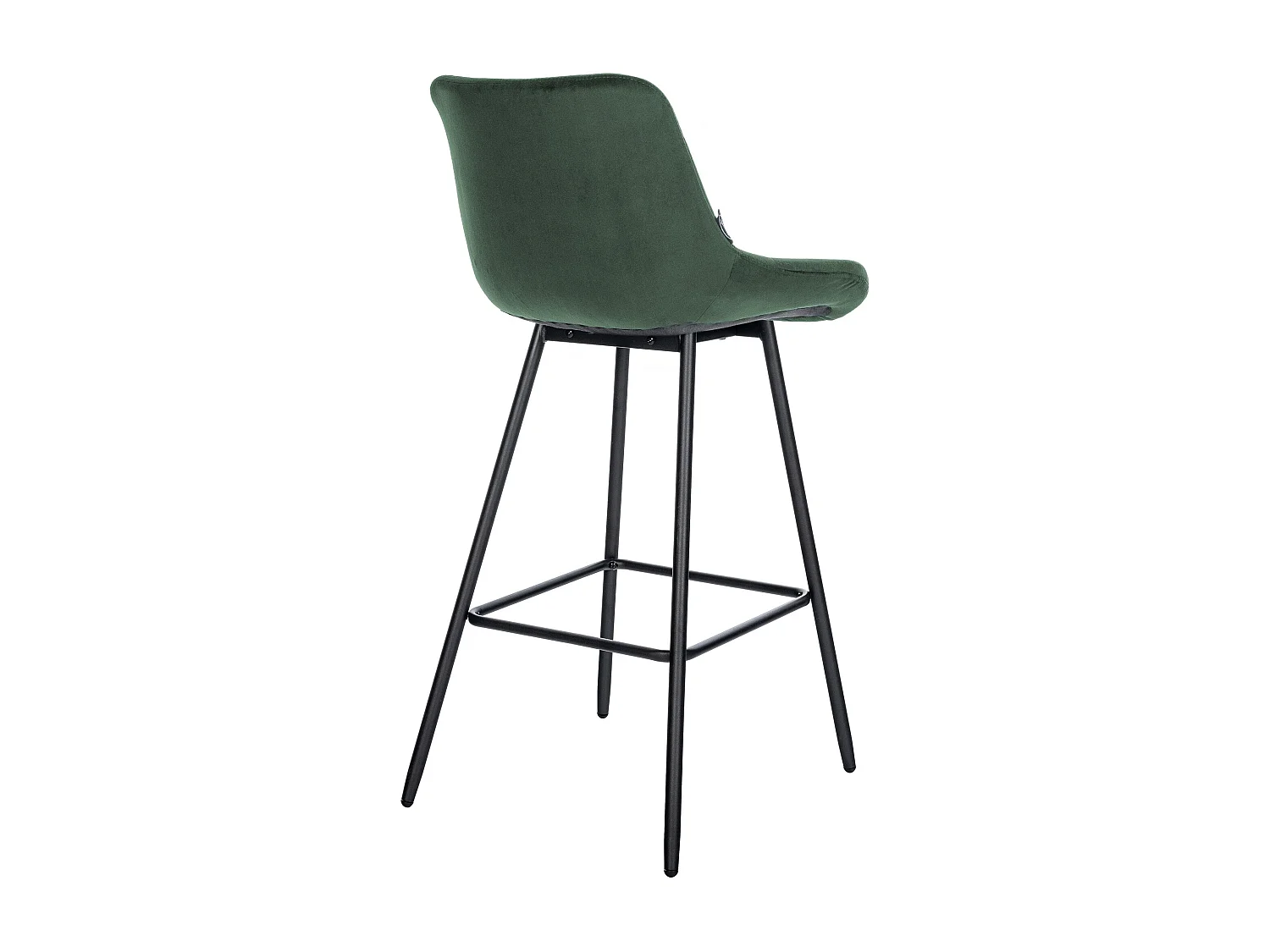 Tabouret de bar - Velours - Vert foncé - Weston