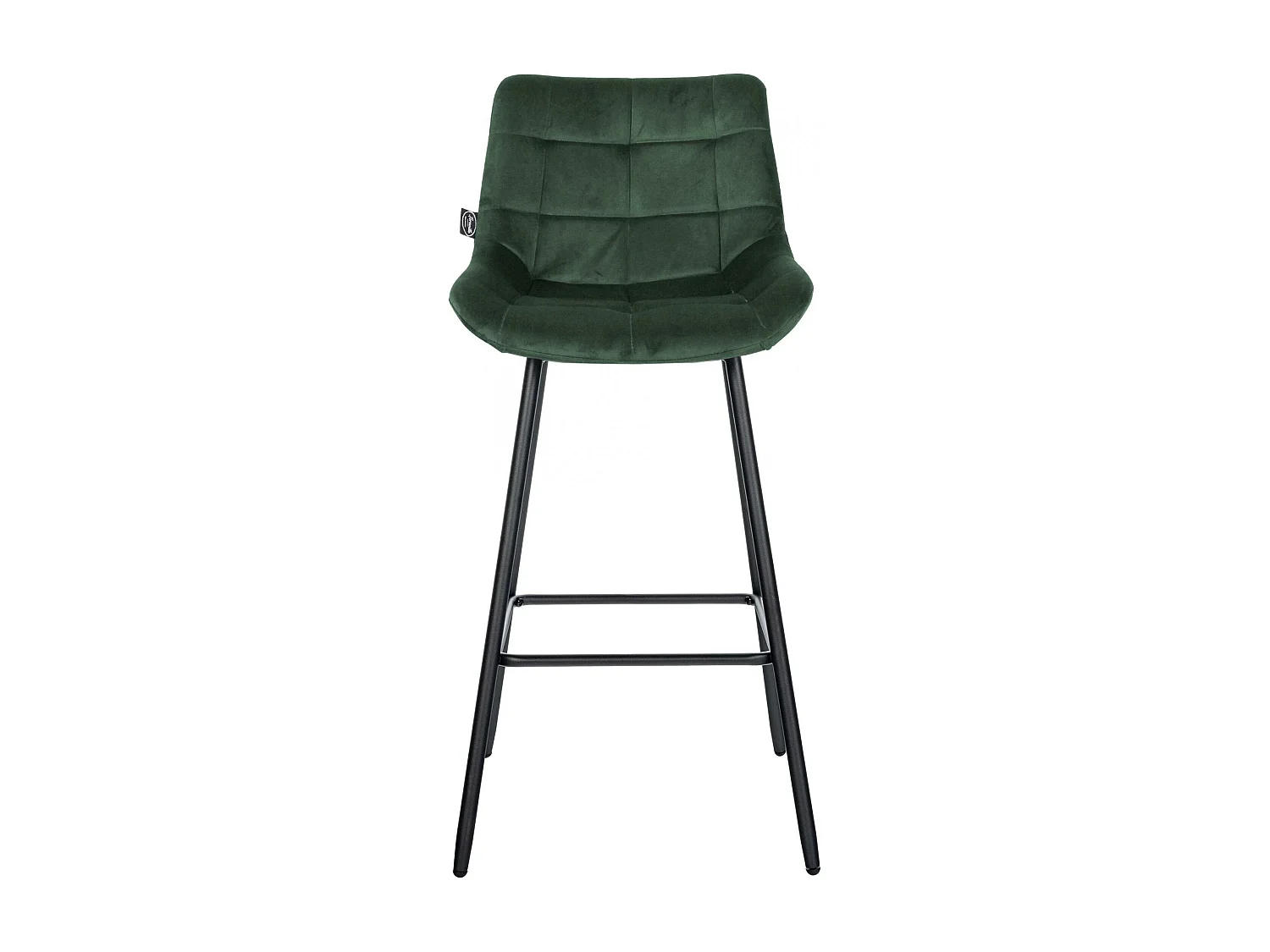 Tabouret de bar - Velours - Vert foncé - Weston