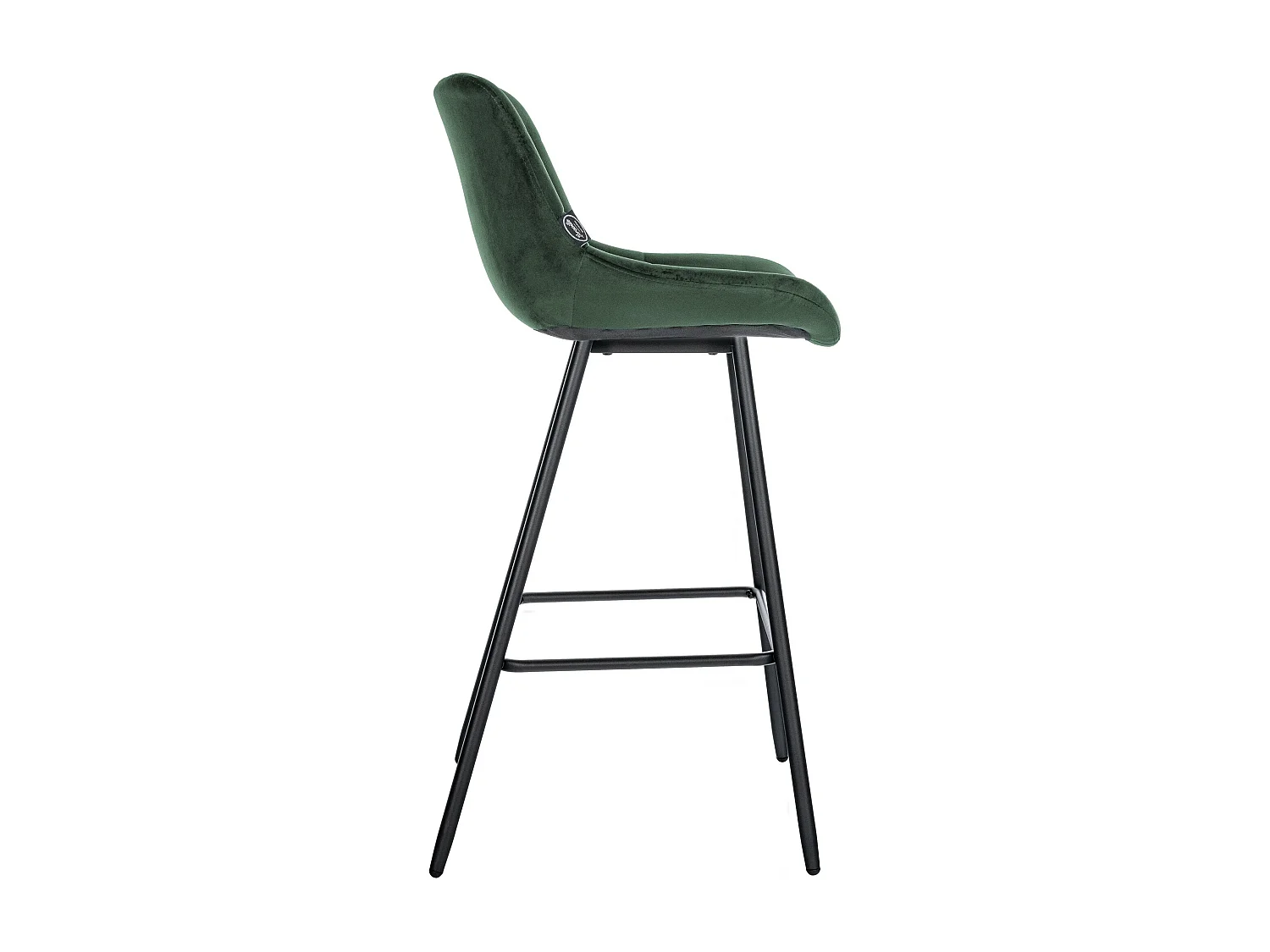 Tabouret de bar - Velours - Vert foncé - Weston