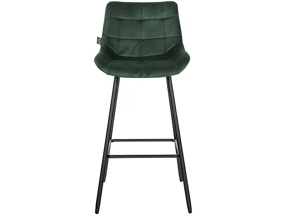Tabouret de bar - Velours - Vert foncé - Weston