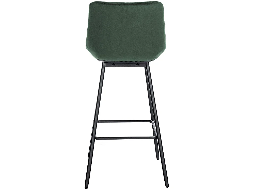 Tabouret de bar - Velours - Vert foncé - Weston