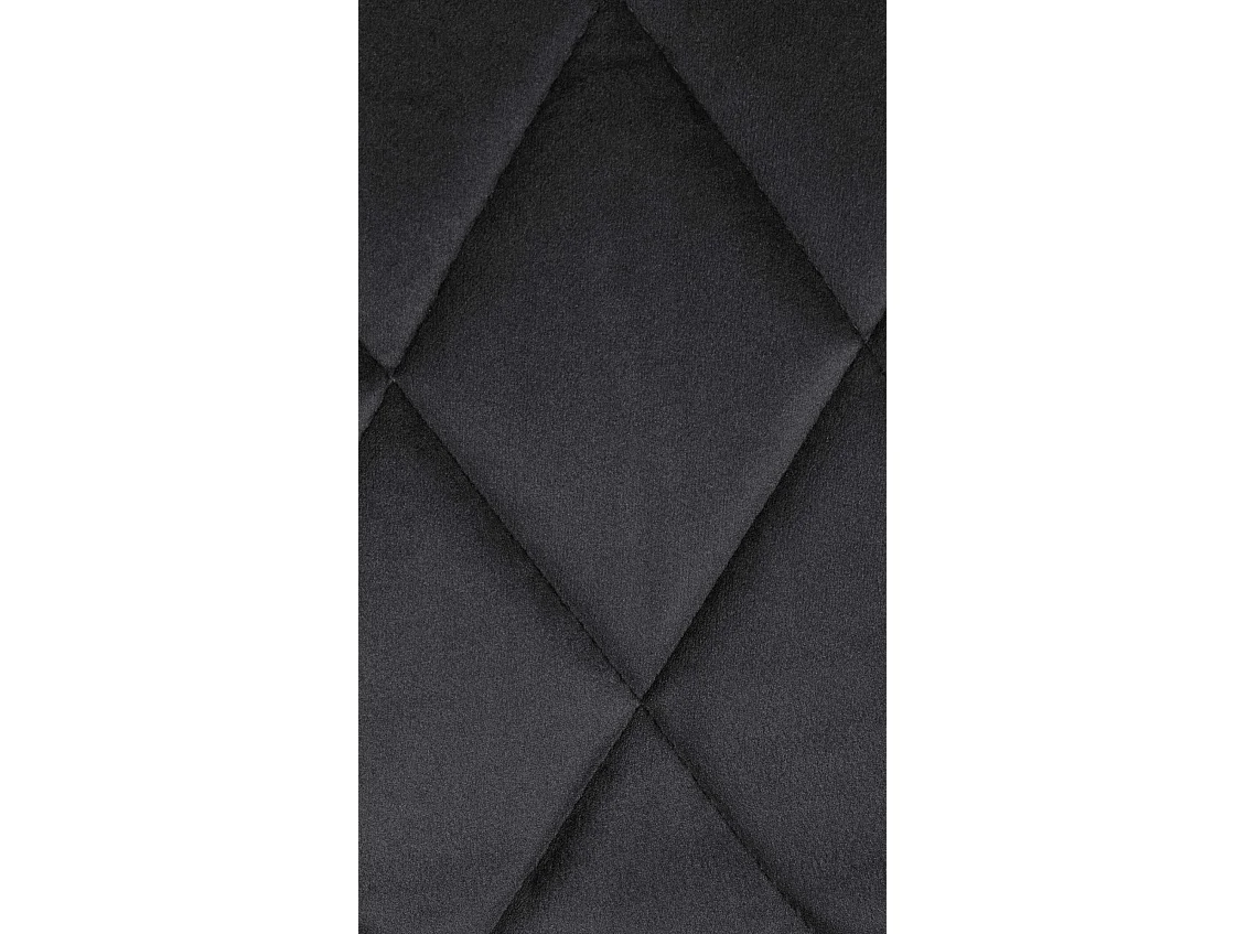 Tabouret de bar - Tissu & Blanc - Noir - Lazio