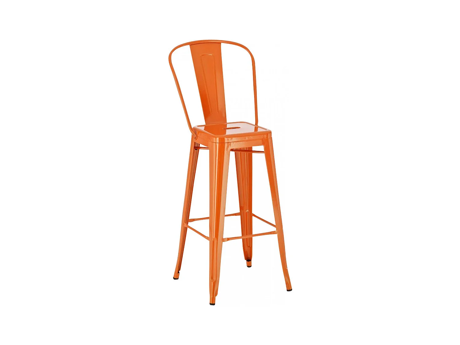 Tabouret de bar - Métal & Métal - Orange - Aiden