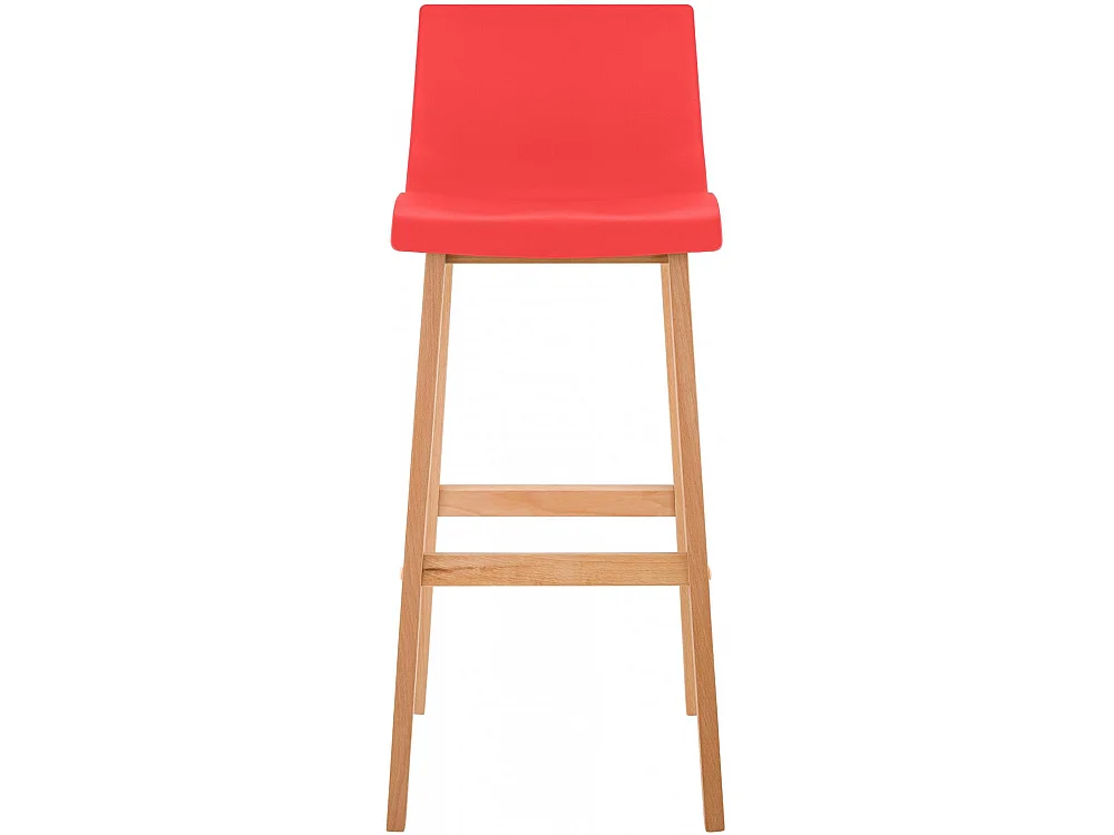 Sgabello da bar - Legno - rosso - Hover