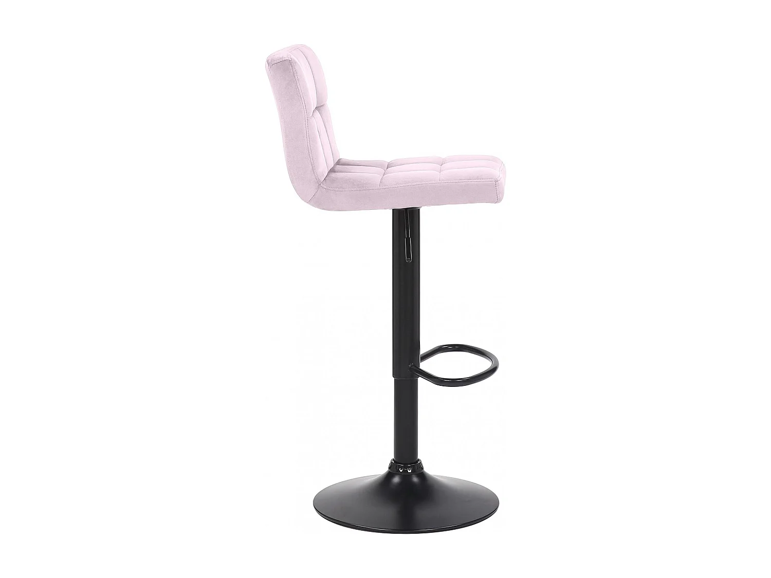 Tabouret de bar - Velours - Rose - Feni