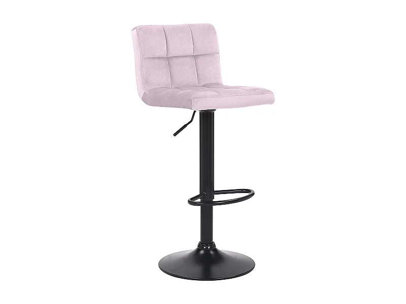 Tabouret de bar - Velours - Rose - Feni