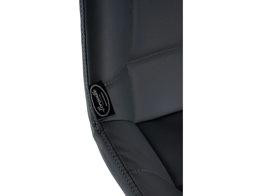 Tabouret de bar - Similicuir - Gris - Weston