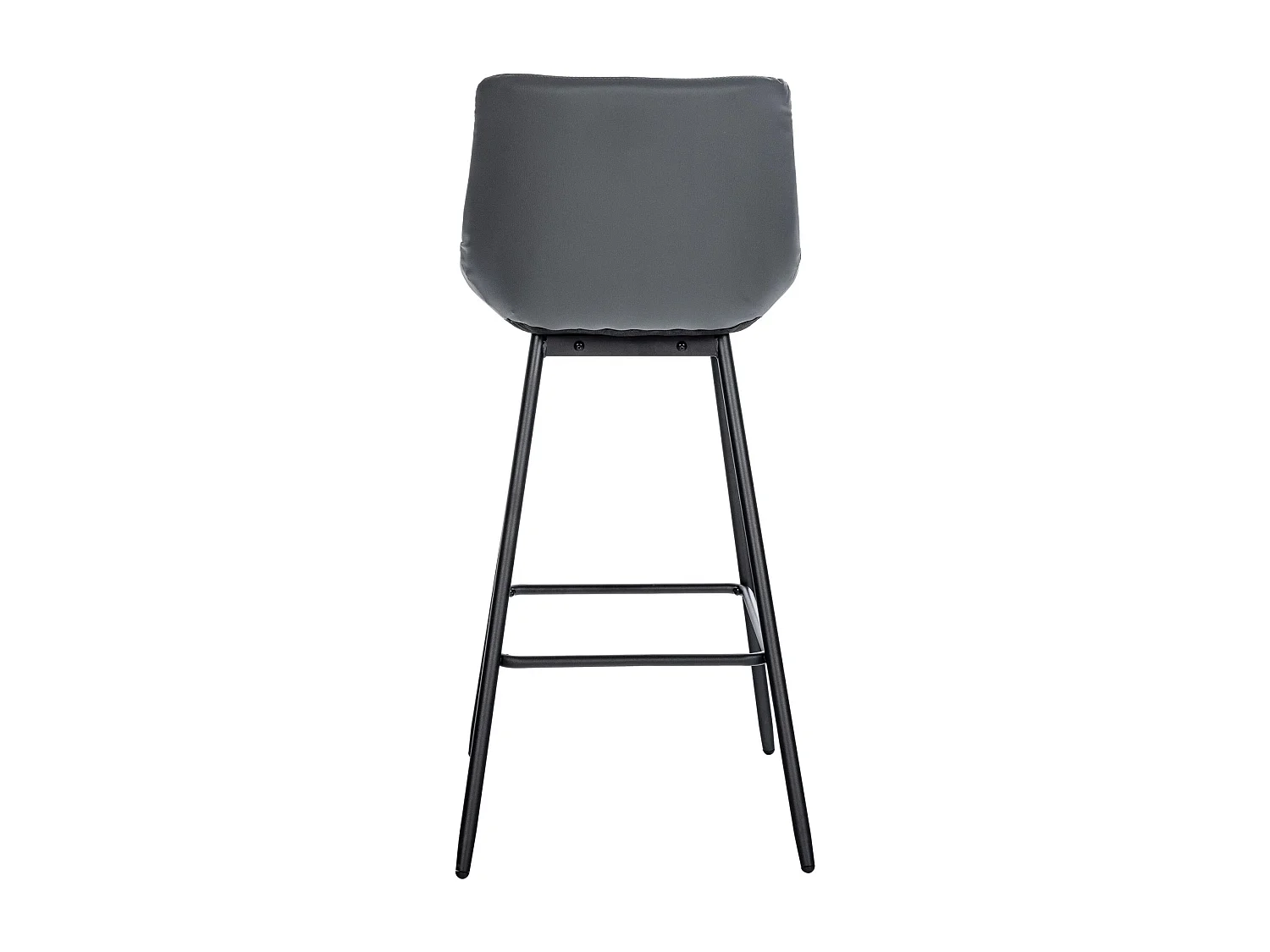 Tabouret de bar - Similicuir - Gris - Weston