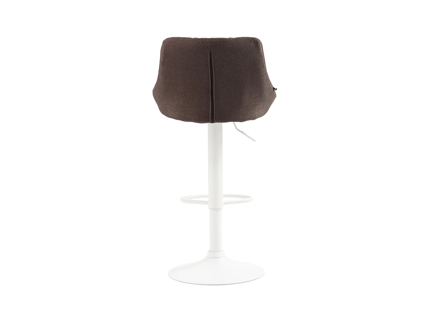 Tabouret de bar - Tissu & Blanc - Taupe - Lazio